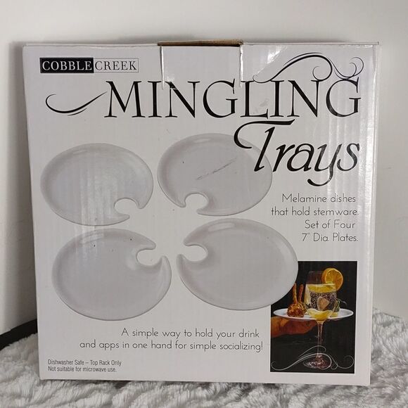 Cobble Creek Mingling Trays Set of 4 - Picture 2 of 4